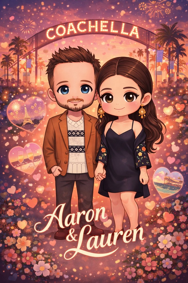 Aaron and Lauren: From Coachella to Paris to Malibu
