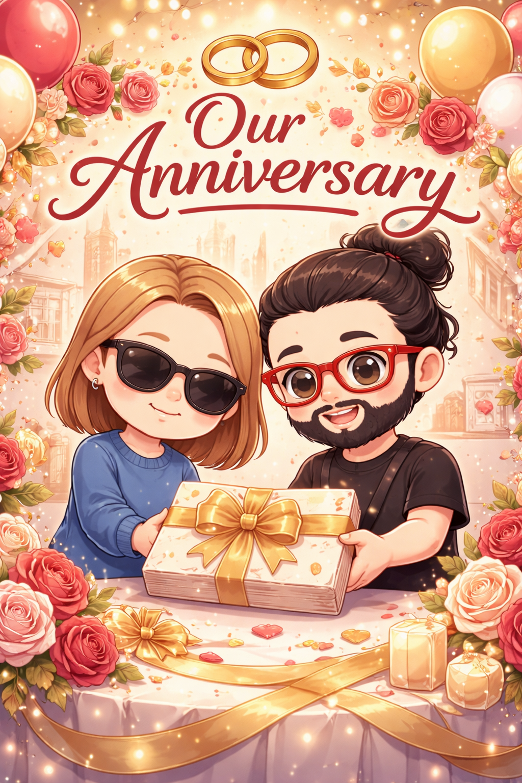 Our Anniversary book cover example