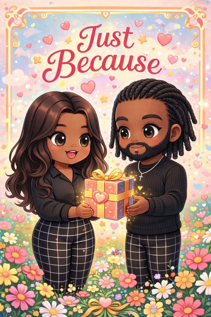 Just Because book cover example
