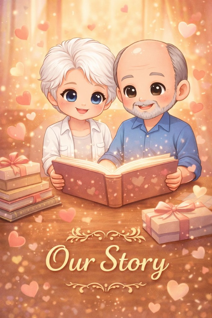 Our Story book cover example