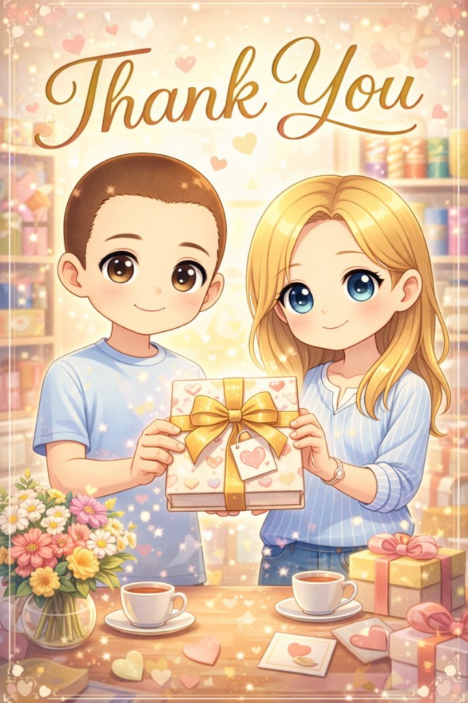 Thank You book cover example