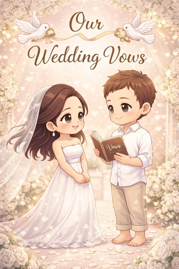 Our Wedding Vows book cover example